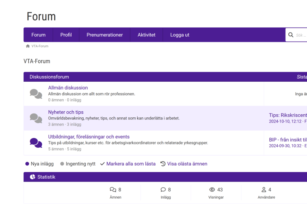 VTA-Forum Screenshot
